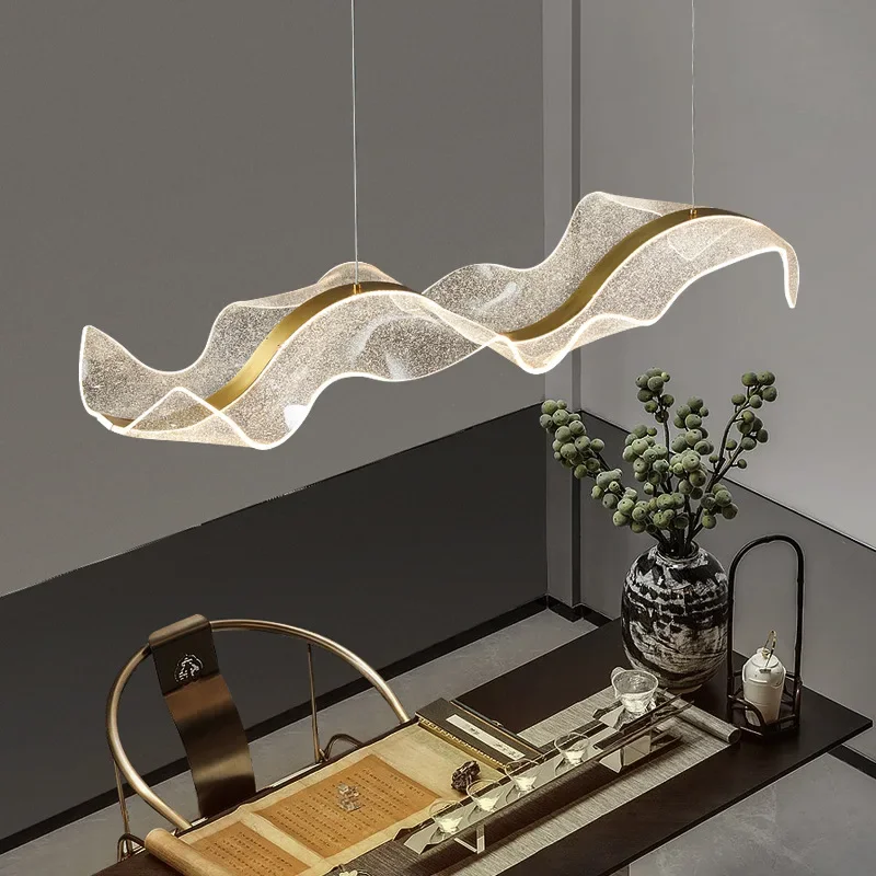 Kitchen Appliances Table - Nordycki projektant fala wisiorek LED światła