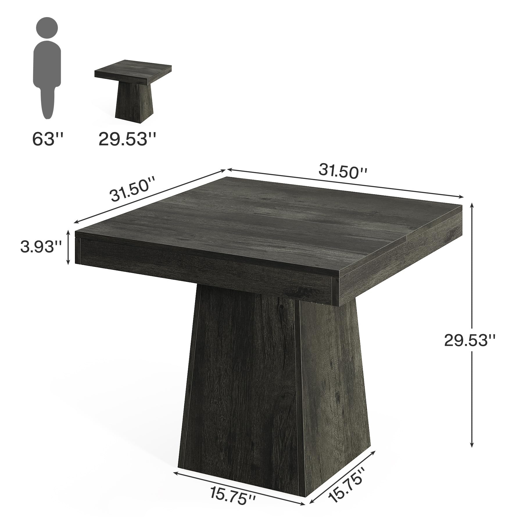 Tribesigns Square Dining Table – Kitchen Appliances Table recenzja i cena