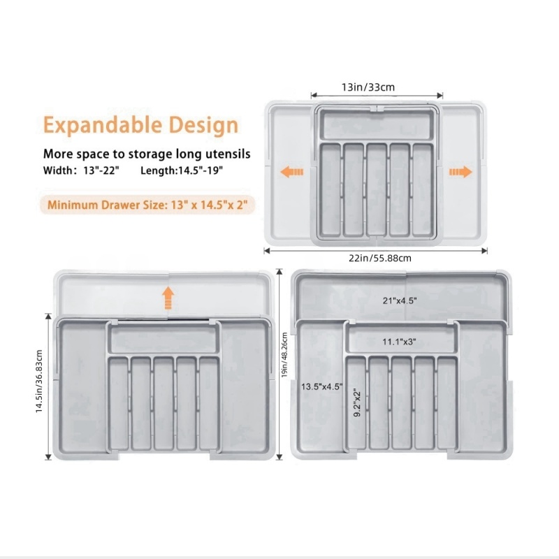 Szary, rozsuwany organizer do  – Kitchen Appliances Large recenzja i cena