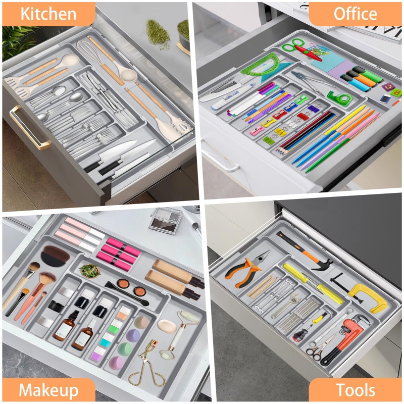 Szary, rozsuwany organizer do  – Kitchen Appliances Large recenzja i cena