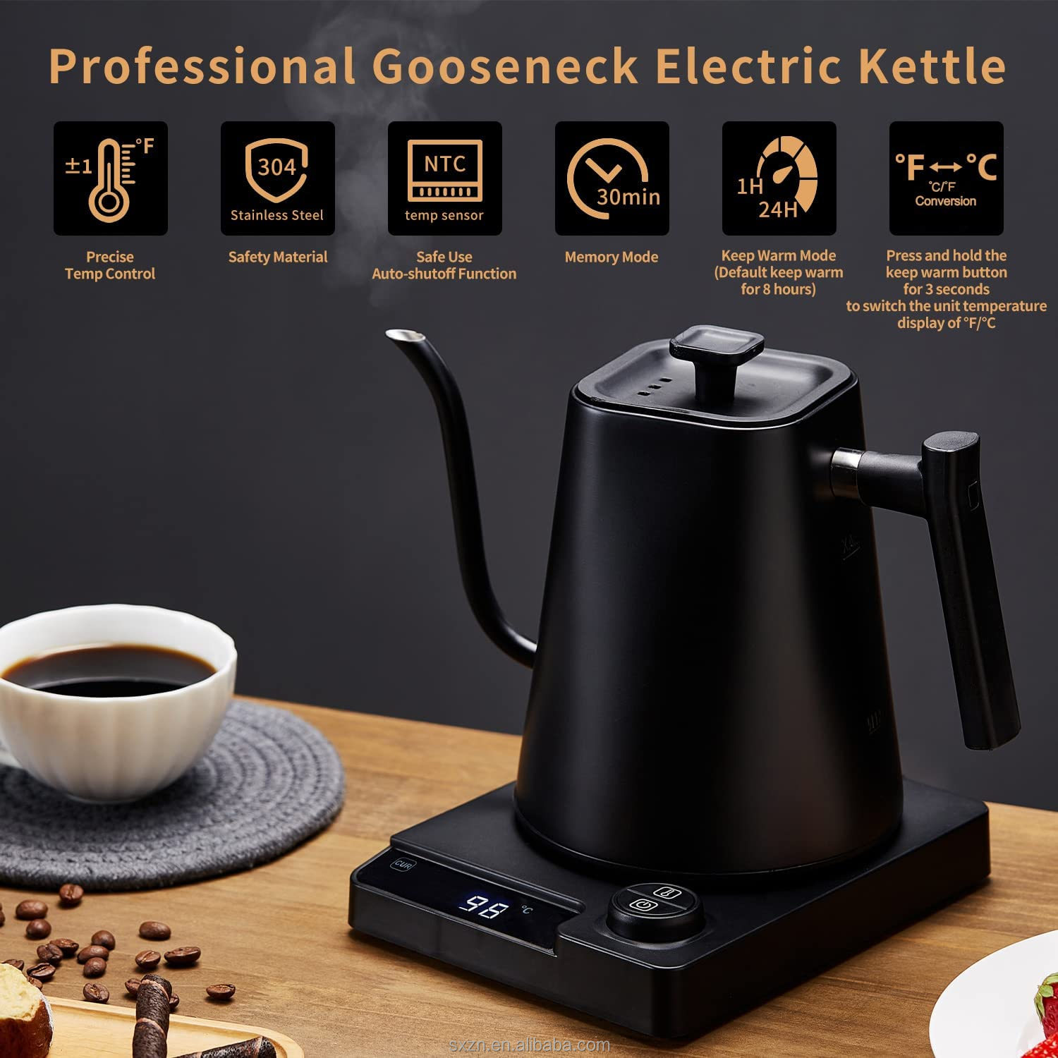 Nowość! Czajnik elektryczny z  – Electric Kettle Gooseneck recenzja i cena